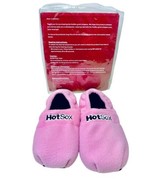 Hot Sox Womens Size 6-7 Pink Heated Cozy Comfy Soothing Grain Spa Slippers - $12.95