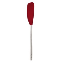 Tovolo Flex-Core Long-Handled Silicone Jar Scraper Spatula, Stainless St... - £18.42 GBP