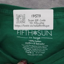 Fifth Sun Shirt Mens 2XL Green Hohoho Santa Clause Short Sleeve Christmas Tee - £10.16 GBP