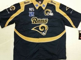 NFL St. Louis Rams Nascar Bowling Style End Zone Shirt Small New with tags - £34.34 GBP