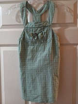 Tulle Girls Size Medium Green Check Bow Dress - $7.99