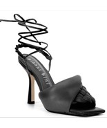 *New* Gianni Bini Dekota Braided Ankle Wrap Leather Sandals in Black Size 6 - £44.59 GBP