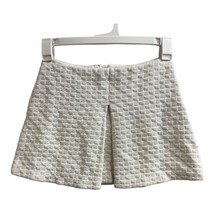 Rachel Zoe Skirt Womans 2 White Mini Skirt Textured Star Geometric Print... - $18.52