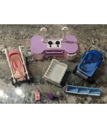 Lot Of Assorted Vintage Barbie Accessories &amp; Furniture Baby Stroller Oven - £15.68 GBP