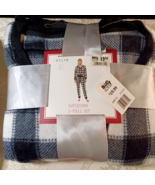 JACLYN Two piece Pajama Set Superspan - Black and White Check - Size Large - €11,94 EUR