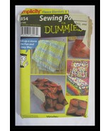 Simplicity 5854 Sewing Pattern for Dummies Fleece Blankets &amp; Pillows UNCUT - $145.98 MXN