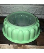 Vintage 1970s Tupperware 3Pc Jello Mold Ice Ring #1202 Fluted Mint Green 9&quot; - €20,26 EUR