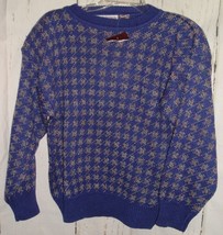 WORTHINGTON Womens Sweater Vintage Purple pull over padded shoulder Sz M... - £14.15 GBP