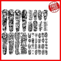 Full Arm Chicano Temporary Tattoos - Unique Gangster Designs for Adults ... - $31.03