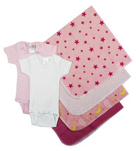 Bambini Newborn (0-6 Months) Girl Baby Girl 6 Pc Layette Sets 100% Cotto... - $25.35