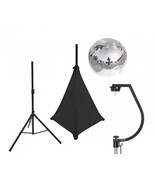 EUROLITE Set Mirror Globe 11 13/16in With Tripod And Sailing Black - £141.50 GBP