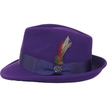 Men BENTLY HEADWEAR Hat Australian Wool Pinch Front Fedora HUDSON HU430 ... - $49.99