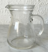 Vintage Cerve Small Clear Glass Pitcher Creamer Made in Italy 10 oz/283.... - $15.15