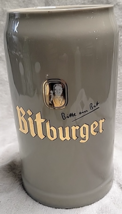 Vintage Ceramic Bitburger Germany Beer Stein Mug Barware German Barware - $18.81