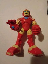 2012 HASBRO Marvel Universe IRON MAN Red Yellow Suit Swing Arm Action Figure 5&quot; - £10.64 GBP