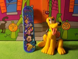 Disney Pluto PVC Figurine Mickey Mouse &amp; Friends Skateboard Cake Decoration - $6.92