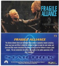 Star Trek Generations Fragile Alliance Foil Trading Card F3 Skybox 1994 EX NICE - £1.86 GBP