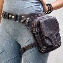 Mid-century  Retro Waist Bag Belt Crossbody Ladies Outdoor Leg Protection Rivete - £82.27 GBP