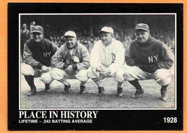 New York Yankees Babe Ruth Lou Gehrig Ty Cobb T Speaker 1992 Megacards #51 ex/nm - £0.39 GBP