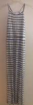 Old Navy Womens 60” Long Dress Size Medium Bust 38” To 40” Blue &amp; White - £6.69 GBP