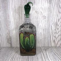 Herradura Jalisco Mexico Hand Painted Cactus Tequila Empty Bottle #1 Pep... - $25.69