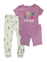 allbrand365 designer Girls Or Boys 3 Piece Pajama Set Size 3T Color Purp... - £21.67 GBP