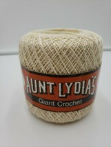Aunt Lydia&#39;s GIANT CROCHET Thread Mercerized Cotton #150 Roll Color 202 ... - $9.89