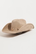 Inner Adjustable String Cute Metallic Butterfly Charms Cowboy Hat Accessory  - £22.38 GBP