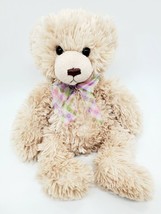 12&quot; Wishpets 2002 Harrison Bear Cream Plush #3006 Stuffed Animal Toy B202 - £7.85 GBP
