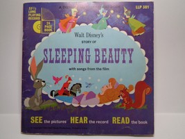 1965 Walt Disney Record and Book Story of Sleeping Beauty #301 - £4.29 GBP