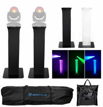 2 Totem Stands+Black+White Scrims For 2 Chauvet Intimidator Spot 355 IRC... - £463.61 GBP
