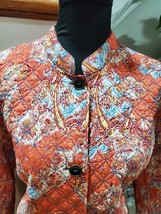 Vintage Norm Thompson Women&#39;s Multicolor 100% Cotton Long Sleeve Casual Jacket L - £29.72 GBP