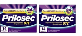 Prilosec OTC Heartburn Relief, 14 tabs Exp 07/2025 Pack of 2 - £18.29 GBP