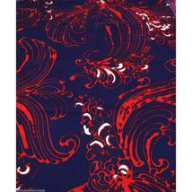 VTG Hawaiian Printed Fabric Yardage Abstract Mod 1970s 44&quot;W x 56&quot; L Red ... - €40,91 EUR