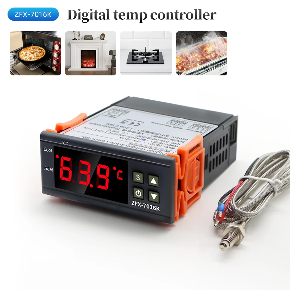 ZFX-7016K Intelligent High Temperature Controller Digital Thermostat Regulator 9 - £173.52 GBP