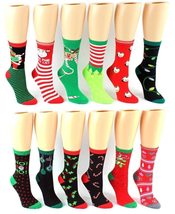 2 Pair Women&#39;s Christmas Crew Socks - $4.50