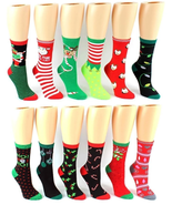 2 Pair Women&#39;s Christmas Crew Socks - $6.17 CAD