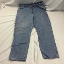 Dickies Carpenter Mens Jeans Blue Straight Fit Light Blue Fair Condition Size 40 - £11.70 GBP