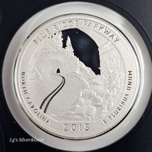 2015 S Blue Ridge Parkway 90% SILVER &quot;PROOF&quot; North Carolina ATB Quarter ... - $10.09