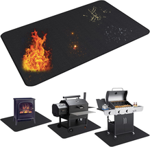 Large 65 X 48 Inches under Grill Mat for Outdoor Grill,Double-Sided Fireproof Gr - £28.77 GBP