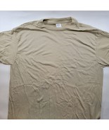 New Military PT Physical Training T-Shirt Tan Size Large Polyester Crew ... - £10.80 GBP
