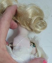 BISQUE 8IN DOLL IN WEDDING DRESS & VEIL VINTAGE image 7