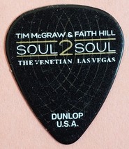 Soul 2 Soul Tim McGraw &amp; Faith Hill @ The Venetian Las VegasGuitar Pick - £15.65 GBP