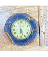 Small Old New Haven Clock Very Well Worn Case (Running/Spring Is Good) (... - £23.69 GBP