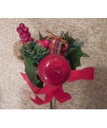 9 christmas tree floral pick, christmas tree pick, christmas apple decor... - €43,12 EUR