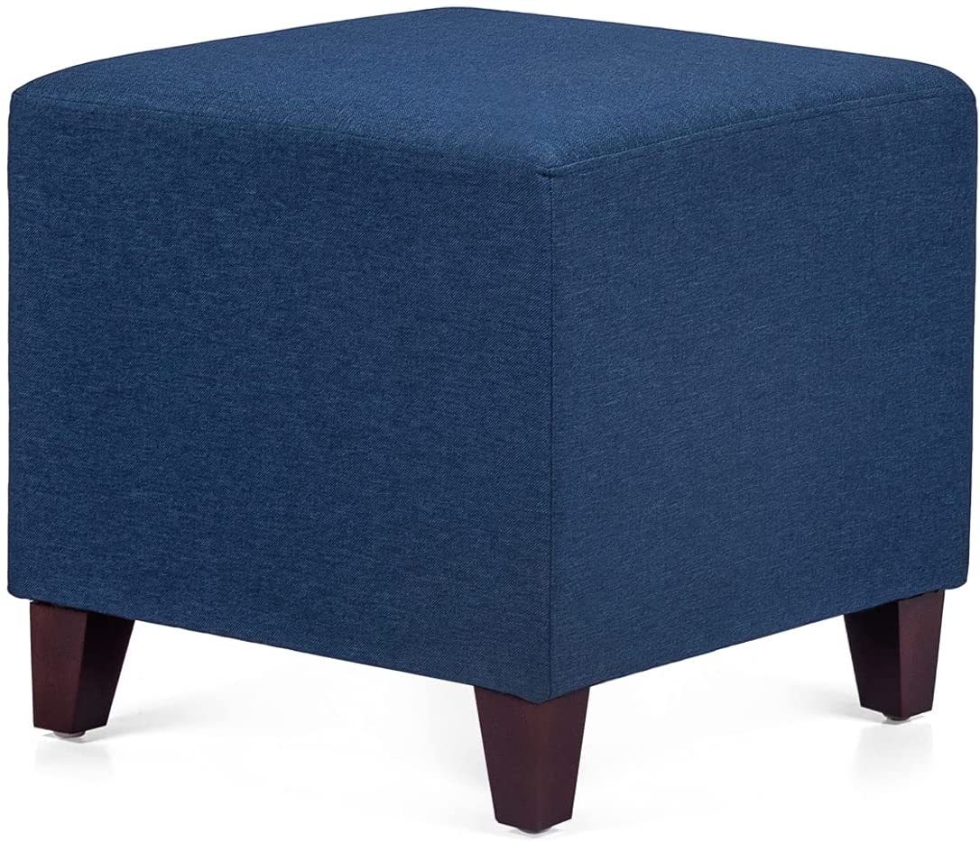 Joveco Ottoman Foot Rest 16" Square Fabric Stool (Royal Blue) Navy Blue - $99.99