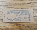 US Mail Post Meter Stamp Denver Colorado 60s/70s Cutout USPS - $3.79
