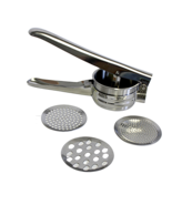 Potato Ricer Masher Heavy Duty Stainless Steel Press Mashed Potatoes Kit... - €17,45 EUR