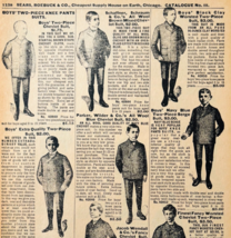 1901 Boy&#39;s Dress Suits Outfits Reproduction Advertisement Sears Fashion ... - $19.99