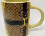Bella Casa Ganz Suitcase 12 oz Ceramic Coffee Mug NWT NOS - $8.70
